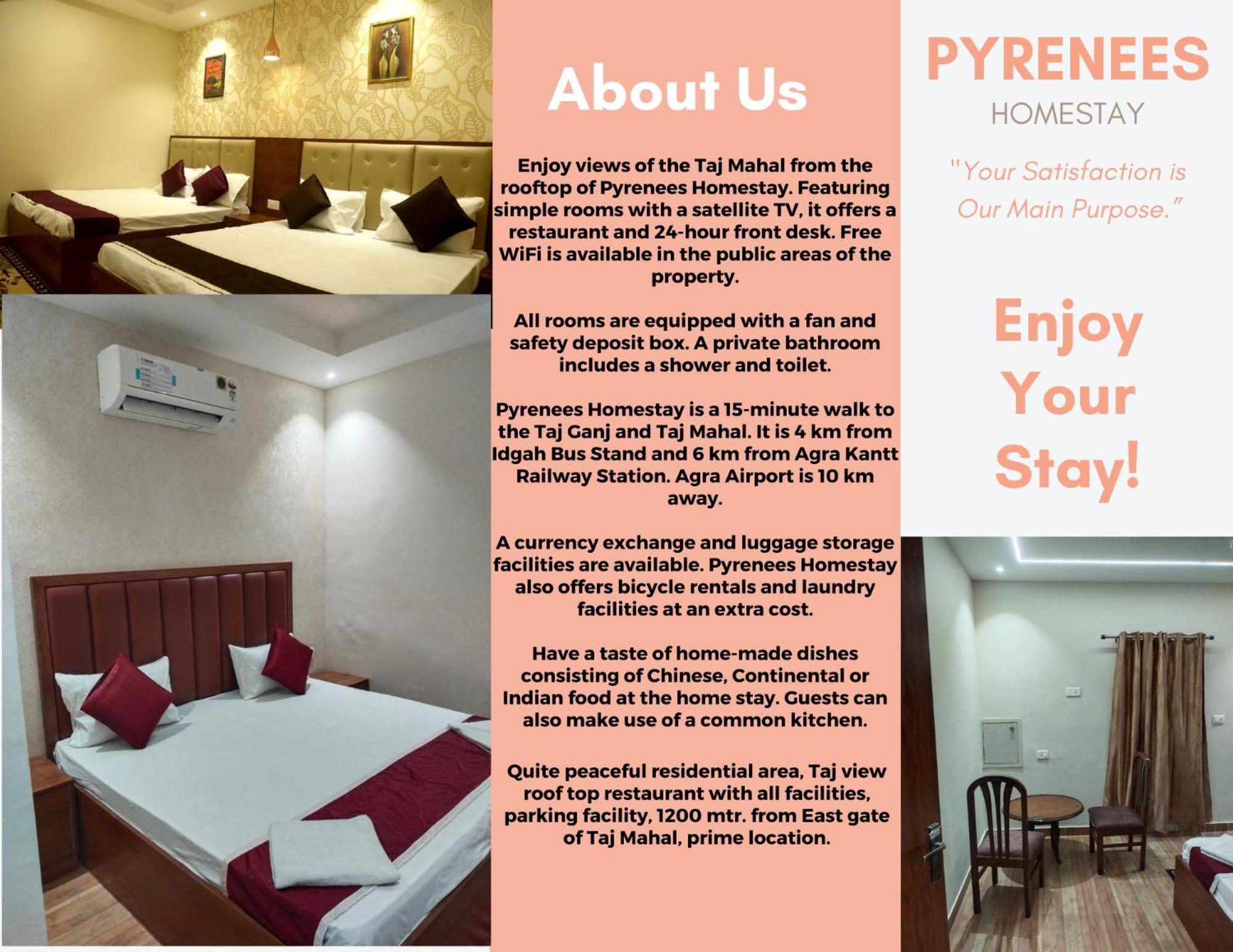 Pyrenees Homestay Agra  Exteriér fotografie